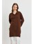 5410 Polo Yaka Tunik Kahve 2