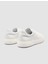 %100 Hakiki Deri Beyaz Erkek Sneaker 8