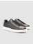 %100 Hakiki Deri Siyah Erkek Sneaker 7