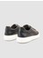 %100 Hakiki Deri Siyah Erkek Sneaker 8