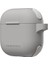 Airpods 4 Kılıf Amazingthing Airbag Köşe Tasarımlı Omni Serisi Silikon Kılıf Gri 3
