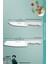 Sürmene Serisi Mutfak Santoku Şef Bıçak Seti Et Ekmek Sebze Şef Bıçağı 2'li Set Beyaz ( MFT-018 ) 2