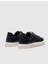 Hakiki Deri Lacivert Yazı Detaylı Bağcıklı Erkek Ayakkabı 4