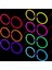 15 Adet Vıp Deluxe Yuvarlak Işıklı Gözlük Glow Gözlük Neon Gözlük Fosfor Gözlük Glow Stick Gözlük 3