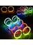 51 Adet Vıp Deluxe Yuvarlak Glow Gözlük Glow Stick Gözlük Neon Gözlük Işıklı Gözlük Fosfor Gözlük 1