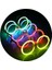 51 Adet Vıp Deluxe Yuvarlak Glow Gözlük Glow Stick Gözlük Neon Gözlük Işıklı Gözlük Fosfor Gözlük 2