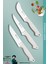 Sürmene Serisi Mutfak Bıçak Seti Et Ekmek Sebze Salata Bıçağı 3'lü Set Beyaz ( MFT-022 ) 1