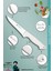 Sürmene Serisi Mutfak Bıçak Seti Et Ekmek Sebze Salata Bıçağı 3'lü Set Beyaz ( MFT-022 ) 3