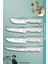 Sürmene Serisi Mutfak Bıçak Seti Et Ekmek Sebze Salata Fileto Bıçağı 4'lü Set Beyaz ( MFT-024 ) 2