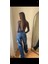 2501 Kadın Büyük Yıldız Baskılı Bagy Big Stars Model Kot Denim Pantolon 4