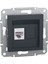 Asfora Antrasit RJ45 Cat6 Utp Priz 1