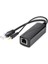 Gigabit Mini Poe Ayırıcı 10/100/1000MBPS Poe Ayırıcı Dc Çıkış 12V Ethernet Üzerinden Güç Ieee 802.3AF Ip Came Siyah (Yurt Dışından) 2