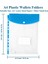 12'li Paket Plastik Zarflar, 3/4/11 Halkalı Klasör Için Klasör Cepleri, Çıtçıtlı ve Etiketli Genişletilebilir Belge Düzenleyici (Yurt Dışından) 2