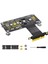 Yükseltici Kart M.2 M-Key Nvme Ssd'den Pcıe X4 Uzatma Kablosu Soğutma Fanı Rgb LED Manyetik Ped 2230-2280 Nvme SSD Için A (Yurt Dışından) 1