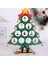 Kendin Yap Ahşap Noel Ağacı Noel Ağacı Hediyesi Tatil Mini Noel Ağacı Ev Dekorasyonu Düz 10 Delik Yeşil (Yurt Dışından) 2