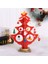Kendin Yap Ahşap Noel Ağacı Noel Ağacı Hediyesi Tatil Mini Noel Ağacı Ev Dekorasyonu Düz 10 Delik Yeşil (Yurt Dışından) 4