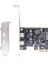 Pcıe'den Çift Tip C Genişletme Kartına Pcı-E X1'den 2 Portlu Type-C USB 3.2 Gen1 5gbps Dönüştürme Kartı Masaüstü Için ASM1042 Çipi (Yurt Dışından) 2