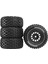 4 Adet 65MM Kauçuk Lastik 12MM 1/14 Mjx 14301 14302 14303 Rc Araba Yükseltme Parçaları Aksesuarları Siyah (Yurt Dışından) 1