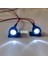 1set Rc Araba Tavan Lambası Bagaj Rafı LED Spot Plastik Taban SCX24 1/24 1/12 1/16 Rc Araba Aksesuarları Yuvarlak (Yurt Dışından) 2
