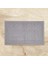 Soft Kare Desen 2'li Banyo Paspası - Gri - 60 x 100 cm + 50 x 60 cm 2