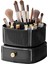 Istiflenebilir Makyaj Düzenleyici, 360° Dönebilen Makyaj Düzenleyici Tepsili Makyaj Fırçası Tutucu, Kozmetik Tutucu Rafı (Siyah) (Yurt Dışından) 4