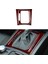 Mercedes Benz C Sınıfı W204 2007-2013 Kırmızı Ahşap Desenli Vites Paneli Kapağı Döşemesi (Yurt Dışından) 2