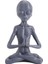 Uzaylı Süslemeleri Masa Üstü Yoga Meditasyon Heykeli Uzaylı Figür Heykeli Uzaylı Raf Oturanları Meditasyon Bahçe Heykeli (Yurt Dışından) 1