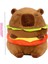 Gerçekçi Kapibara Burger Peluş, Sevimli Kapibara Doldurulmuş Hayvan Yastık Peluş Oyuncak, Yumuşak Hamburger Yiyecek Doldurulmuş Oyuncaklar Bebek (Yurt Dışından) 2
