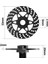 4 Adet Whirlwind Fren Diski Tekerlek Altıgen Göbeği 17MM Arrma 1/7 Infraction Limitless Felony 1/8 Typhon Rc Yükseltme Parçaları Siyah (Yurt Dışından) 4