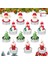 Vıp Deluxe 12 Adetgerçek Yılbaşı Mumu Noel Tealight Mum Noel Baba Kardan Adam Çam Ağacı Full Set 2