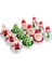 Vıp Deluxe 12 Adetgerçek Yılbaşı Mumu Noel Tealight Mum Noel Baba Kardan Adam Çam Ağacı Full Set 3