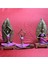 3'lü Yoga Yapan Kızlar Biblo, Tütsülük & Mumluk Seti - Büyük Boy 4