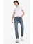 Slim Tapered Fit Dar Kalıp Normal Bel Daralan Paça Jean Pantolon E7035AX25SP 2