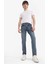 Slim Tapered Fit Dar Kalıp Normal Bel Daralan Paça Jean Pantolon E7035AX25SP 3