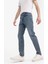Slim Tapered Fit Dar Kalıp Normal Bel Daralan Paça Jean Pantolon E7035AX25SP 6