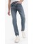 Slim Tapered Fit Dar Kalıp Normal Bel Daralan Paça Jean Pantolon E7035AX25SP 7