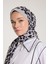 Pure Tone Şal - Leopar Desen - Soft Gri - Siyah 1