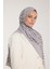 Pure Tone Şal - V Desen - Soft Gri - Gri 2