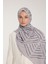 Pure Tone Şal - V Desen - Soft Gri - Gri 3