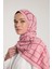 Pure Tone Şal - Kare Desen - Pembe - Gülkurusu 1