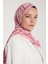 Pure Tone Şal - Kare Desen - Pembe - Gülkurusu 3