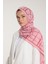 Pure Tone Şal - Kare Desen - Pembe - Gülkurusu 4
