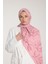 Pure Tone Şal - Yaprak Desen - Pembe - Gülkurusu 3