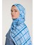 Pure Tone Şal - Kare Desen - Bebe Mavisi - Mavi 1