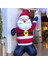 Vıp Deluxe 120 cm LED Işıklı Motorlu Dev Şişme Noel Baba 120 cm Işıklı Peluş Dokulu Yılbaşı Dekoru 1