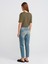 71779 Lazer Yıkama Likralı Denim Mom Pantolon-Tint 2