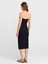 91422 Straplez Elbise-Siyah 2