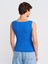 20868 Kayık Yaka Kolsuz Top-Mint 2