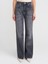 71794 Taşlanmış Wideleg Denim Pantolon-Antrasit 3