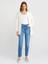 71786 Slim Denim Mom Pantolon-Mavi 1